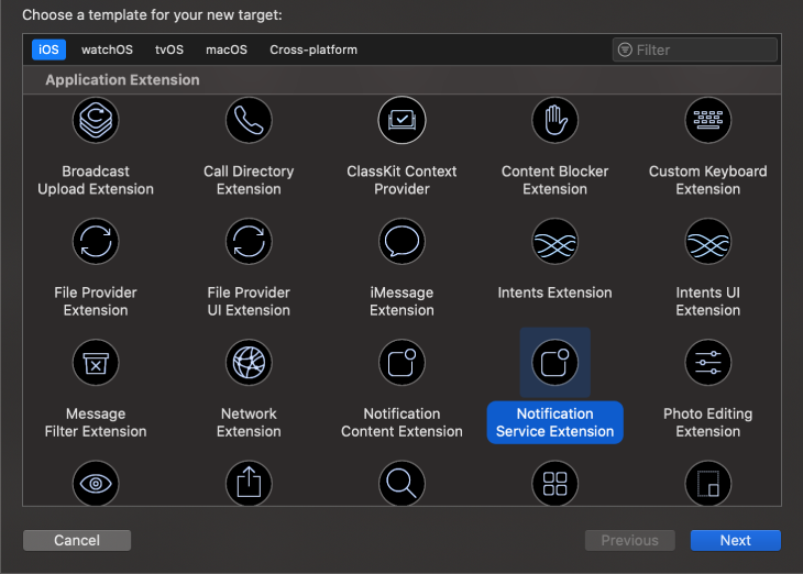 Images for Notification Service Extension