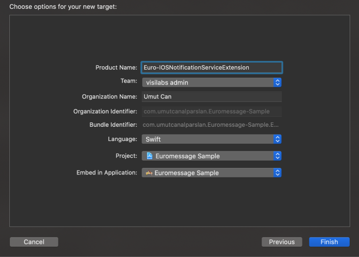 Images for Notification Service Extension Name